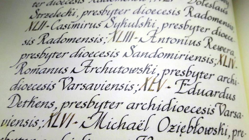 2 Breve Apostolskie stwierdzające akt dokonania Beatyfikacji Męczenników II wojny światowej JAN PAWEŁ II NA WIECZNĄ RZECZY PAMIĄTKĘ Odnosimy zwycięstwo w Tym, który nas umiłował (Rz 8, 37).