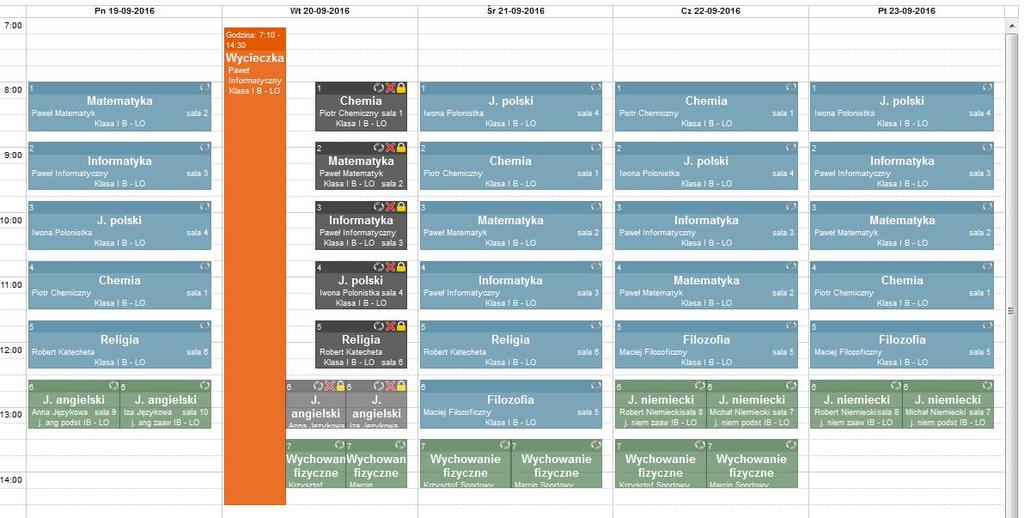 Wycieczki i inne wydarzenia Wprowadzenie w interaktywnym kalendarzu wycieczek i innych wydarzeń szkolnych jest bardzo łatwe.