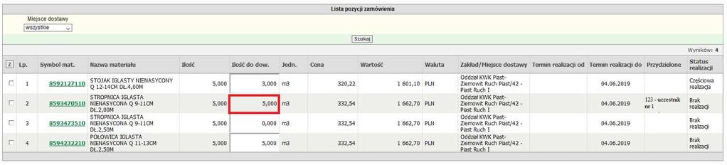 Jeżeli wskazany dostawca posiada już konto o podanym adresie e-mail zostanie do niego wysłana wiadomość jedynie z informacją o przydzieleniu pozycji zamówienia.