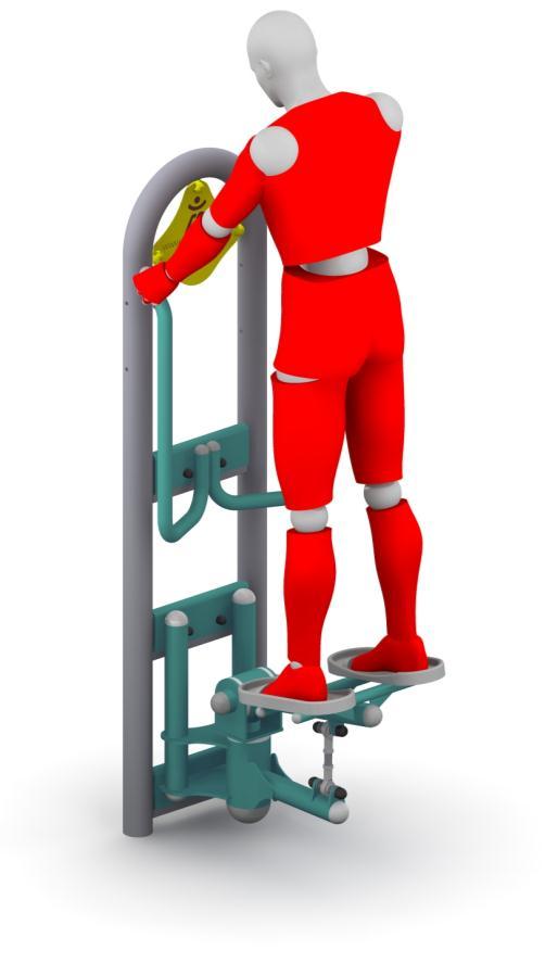 Urządzenie do ćwiczeń aerobowych daje możliwość przeprowadzenia ogólnorozwojowego treningu angażującego jednocześnie dolną część mięśni ciała w jednym czasie.