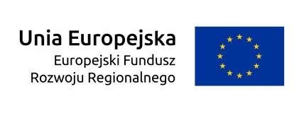 Znak Funduszy Europejskich znajduje się zawsze z lewej strony, barwy RP jako drugi znak od lewej strony, natomiast znak Unii Europejskiej z