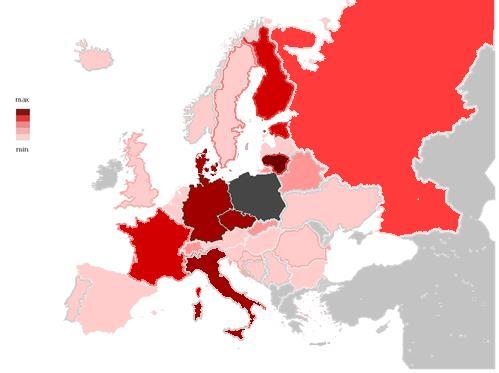 SPRZEDAŻ W UJĘCIU GEOGRAFICZNYM Udział sprzedaży krajowej i eksportu w przychodach Rynki eksportowe 1Q 2019 1Q 2018 16,7% 17,9% 2018 12,1% 2017 12,8% 2016 14,0% 2015 2014 2013 87,7% 8,0% 8,8% 9,6% X