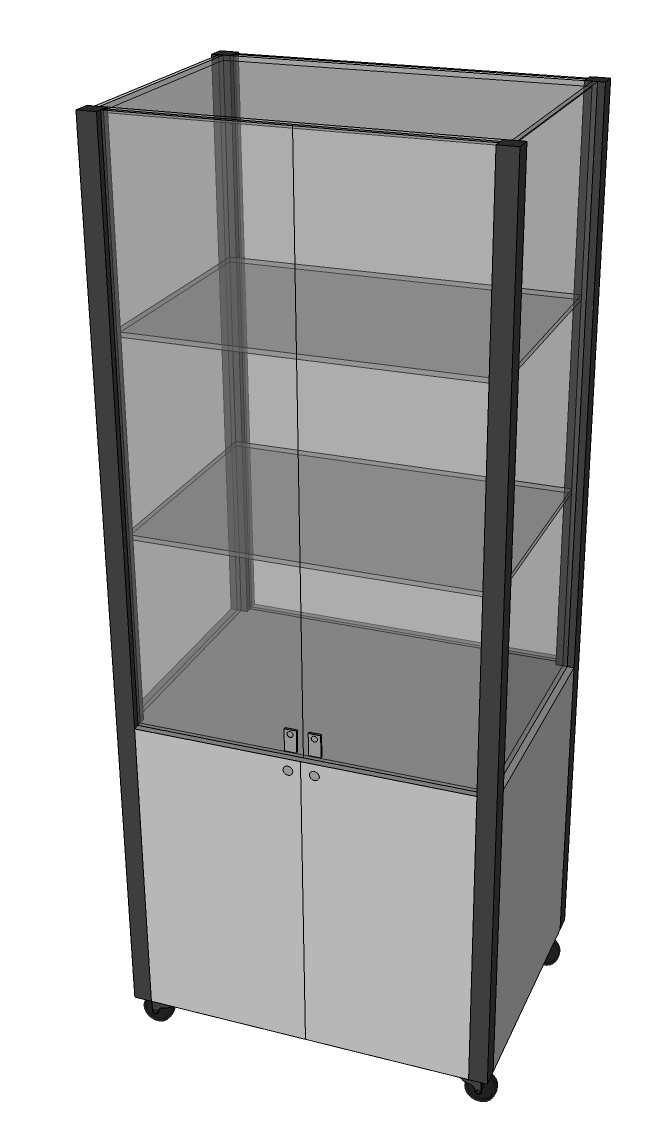 3. Wieszak wolnostojący - 4 szt. Wym. dł. 100cm x wys. 180cm x gł.