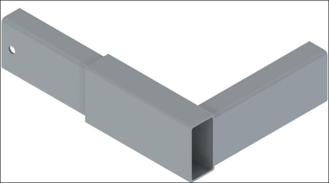 Łącznik górny, tylny 8035 pod system podnoszenia - prawy 0,75 Stal :