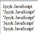 Podstawowe elementy języka zmienne łańcuchowe Każdy znak lub ciąg znaków ograniczony apostrofami lub cudzysłowami uznawany jest za literał łańcuchowy. Można je stosować zamiennie.