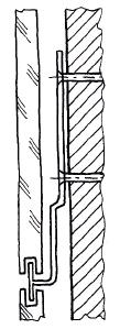 Zadanie 23. Na rysunku przedstawiono przekrój okładziny ściennej wykonanej z płyt szklanych. płyt metalowych listew panelowych. listew drewnianych. Zadanie 24.
