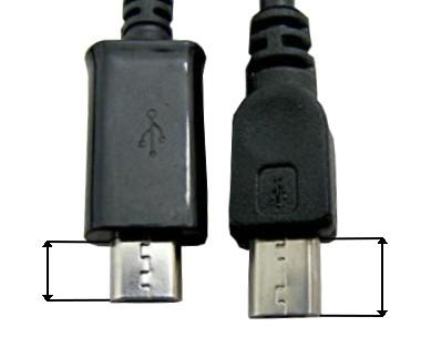 3. Port USB W celu podłączenia ładowarki do komputera PC należy stosować przewód micro USB z wydłużoną końcówką 8mm lub 9mm.