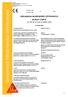 Deklaracja Właściwości Użytkowych. Sikafloor EN 13813:2002. Dwuskładnikowy, zharmonizowaną. grunt. 4. Nazwa, 6. AVCP: Posadzki. Edycja