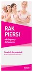 RAK PIERSI. od diagnozy do leczenia. Poradnik dla pacjentek. Część I. leczonych z powodu raka piersi