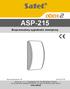 ASP-215. Bezprzewodowy sygnalizator wewnętrzny. Wersja oprogramowania 1.00 asp-215_pl 01/19