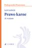 PODRĘCZNIKI PRAWNICZE. L. Gardocki Prawo karne