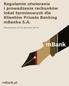 Regulamin otwierania i prowadzenia rachunków lokat terminowych dla Klientów Private Banking mbanku S.A. Obowiązuje od 25 stycznia 2014r.