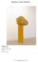 In Balance, Yellow. Kalliopi Lemos. Aluminium, reeds, colour x 86 x 63 cm