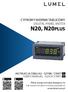 N20, N20PLUS CYFROWY MIERNIK TABLICOWY DIGITAL PANEL METER INSTRUKCJA OBSŁUGI - SZYBKI START USER S MANUAL - QUICK START