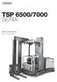 TSP 6500/7000 SERIA. Dane techniczne Wózki podnośnikowe