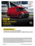 OPEL MOVANO FURGON. Rok produkcji 2019/ Rok modelowy 2019.