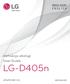 WERSJA POLSKA ENGLISH. Instrukcja obsługi User Guide. LG-D405n.   MFL (1.0)