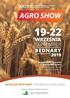 AGRO SHOW GR O SHO W 2019 KA TAL OG WY STAWY