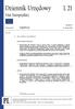 Dziennik Urzędowy Unii Europejskiej L 21. Legislacja. Akty o charakterze nieustawodawczym. Rocznik stycznia Wydanie polskie.