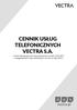 CENNIK USŁUG TELEFONICZNYCH VECTRA S.A.