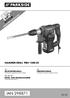 IAN HAMMER DRILL PBH 1500 E5 MŁOTOWIERTARKA PERFORATORIUS BOHR- UND MEISSELHAMMER. Tłumaczenie oryginalnej instrukcji obsługi