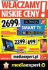 2699, 2399, 699, mediaexpert.pl. LG ThinQ AI 55 A + WIĘCEJ OFERT NA 8GB. i5 INTEL 32GB HDMI 4 USB 3 W ZESTAWIE! PILOT MAGIC DUAL SIM