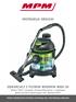 ODKURZACZ Z FILTREM WODNYM MOD-30 Water filter vacuum cleaner/пылесос с водным фильтром/staubsauger mit Wasserfilter