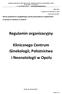 Regulamin organizacyjny Klinicznego Centrum Ginekologii, Położnictwa i Neonatologii w Opolu