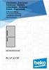 PL LT LV ET MCNA365I20XB. Chłodziarko - Zamrażarki Šaldytuvas - Šaldiklis Ledusskapis - Saldētavu Külmik - Sügavkülmik