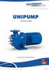 UNIPUMP. Instrukcja obsługi. instrukcja obsługi. Pompy ściekowej o konstrukcji blokowej A-BA-41 PL