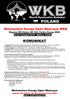 Mistrzostwa Europy Open Mężczyzn WKB Listopad Dębica, Polska KOMUNIKAT