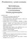 Przedmiotowy system oceniania. MATeMAtyka Zakres podstawowy z rozszerzeniem Szkoła pogimnazjalna