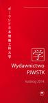 Wydawnictwo PJWSTK katalog 2014