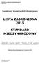 LISTA ZABRONIONA 2015 STANDARD MIĘDZYNARODOWY