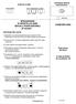 SPRAWDZIAN W SZÓSTEJ KLASIE SZKOŁY PODSTAWOWEJ W wodzie KWIECIEŃ 2005. Instrukcja dla ucznia. Czas pracy: 60 minut. Liczba punktów do uzyskania: 40