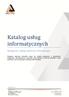 Katalog usług informatycznych