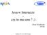 Java w Internecie - czy to ma sens? ;)