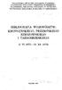 BIBLIOGRAFIA wo JEWODZTW: KROSNIENSKIEGO, PRZEMYSKIEGO RZESZOWSKIEGO I TARNOBRZESKIEGO