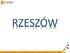 AGENDA STATYSTYKI NAJWAŻNIEJSZE INWESTYCJE JAKOŚĆ ŻYCIA W MIEŚCIE RZESZÓW W RANKINGACH