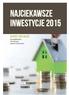 najciekawsze inwestycje 2015 raport specjalny: Home&Market, Gentleman, Gazeta Finansowa