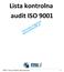 Lista kontrolna audit ISO 9001 Darmowy fragment www.bezkartek.pl