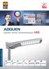 ADQUEN. System opraw oświetleniowych LED. Stwórz własną wersję oprawy ADQUEN. Product Line 032B 2012 OU OC OH OS OT ON OP