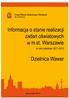 Informacja o stanie realizacji zadań oświatowych w dzielnicy Wawer w roku szkolnym 2011/2012