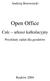 Andrzej Borowiecki. Open Office. Calc arkusz kalkulacyjny. Przykłady zadań dla geodetów