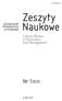 ISSN 1898-6447. Zeszyty Naukowe. Uniwersytet Ekonomiczny w Krakowie. Cracow Review of Economics and Management. Nr 1 (937)