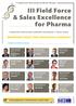 III Field Force & Sales Excellence for Pharma