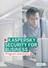 KASPERSKY SECURITY FOR BUSINESS