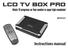 LCD TV BOX PRO. Instructions manual. Watch TV programs on Your monitor in super high resolution! MT4157