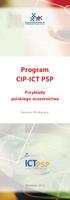 KrajowyPunktKontaktowy PROGRAMÓW BADAWCZYCH UE. Program CIP-ICT PSP. Przykłady polskiego uczestnictwa. Broszura informacyjna