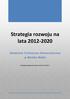 Strategia rozwoju na lata 2012-2020